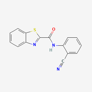 molecular formula C15H9N3OS B2421584 N-(2-cyanophenyl)-1,3-benzothiazole-2-carboxamide CAS No. 397280-40-9
