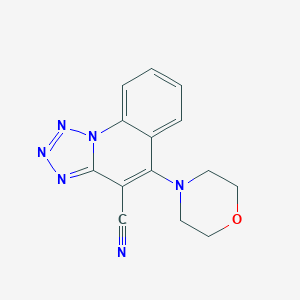 5-(4-Morpholinyl)tetraazolo[1,5-a]quinoline-4-carbonitrile