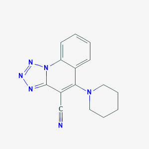 5-(1-Piperidinyl)tetraazolo[1,5-a]quinoline-4-carbonitrile