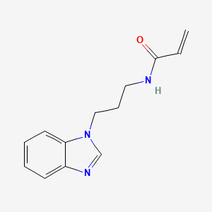 molecular formula C13H15N3O B2421653 N-[3-(benzimidazol-1-yl)propyl]prop-2-enamide CAS No. 1305846-24-5