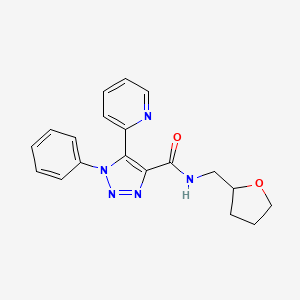1-phenyl-5-pyridin-2-yl-N-(tetrahydrofuran-2-ylmethyl)-1H-1,2,3-triazole-4-carboxamide