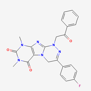 3-(4-Fluorophenyl)-7,9-dimethyl-1-phenacyl-4H-purino[8,7-c][1,2,4]triazine-6,8-dione