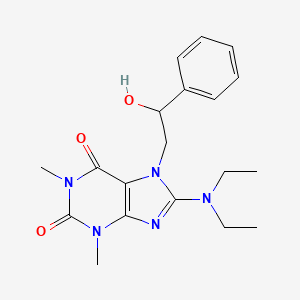 8-(diethylamino)-7-(2-hydroxy-2-phenylethyl)-1,3-dimethyl-1H-purine-2,6(3H,7H)-dione