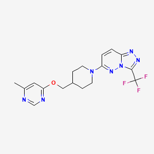6-(4-(((6-Methylpyrimidin-4-yl)oxy)methyl)piperidin-1-yl)-3-(trifluoromethyl)-[1,2,4]triazolo[4,3-b]pyridazine