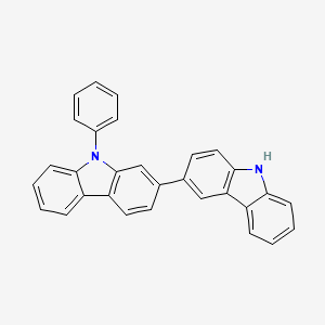 molecular formula C30H20N2 B2421843 9-phenyl-9H,9'H-2,3'-bicarbazole CAS No. 1382955-10-3
