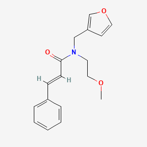 molecular formula C17H19NO3 B2421927 (2E)-N-[(furan-3-yl)methyl]-N-(2-methoxyethyl)-3-phenylprop-2-enamide CAS No. 1421587-44-1