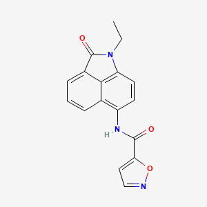 molecular formula C17H13N3O3 B2421935 N-(1-ethyl-2-oxo-1,2-dihydrobenzo[cd]indol-6-yl)isoxazole-5-carboxamide CAS No. 919759-34-5