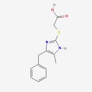 molecular formula C13H14N2O2S B2421963 2-[(4-benzyl-5-methyl-1H-imidazol-2-yl)sulfanyl]acetic Acid CAS No. 790272-24-1