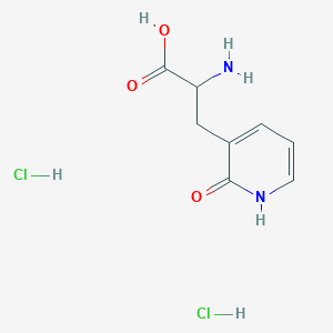molecular formula C8H12Cl2N2O3 B2422053 2-amino-3-(2-hydroxypyridin-3-yl)propanoic acid dihydrochloride CAS No. 2287260-11-9