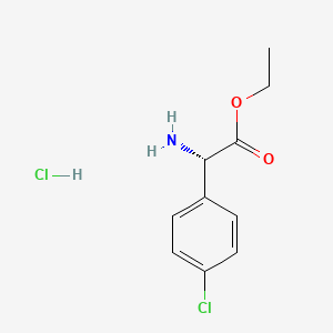 molecular formula C10H13Cl2NO2 B2422078 Ethyl (2s)-2-amino-2-(4-chlorophenyl)acetate hydrochloride CAS No. 1303530-45-1