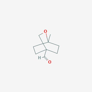 molecular formula C9H14O2 B2422082 1-Methyl-2-oxabicyclo[2.2.2]octane-4-carbaldehyde CAS No. 2138194-82-6
