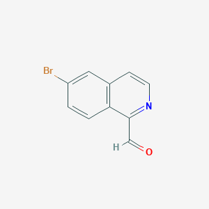 molecular formula C10H6BrNO B2422102 6-Bromoisoquinoline-1-carbaldehyde CAS No. 1782021-44-6