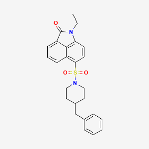 6-((4-benzylpiperidin-1-yl)sulfonyl)-1-ethylbenzo[cd]indol-2(1H)-one