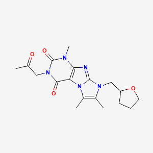 4,7,8-Trimethyl-6-(oxolan-2-ylmethyl)-2-(2-oxopropyl)purino[7,8-a]imidazole-1,3-dione