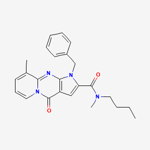 1-benzyl-N-butyl-N,9-dimethyl-4-oxo-1,4-dihydropyrido[1,2-a]pyrrolo[2,3-d]pyrimidine-2-carboxamide