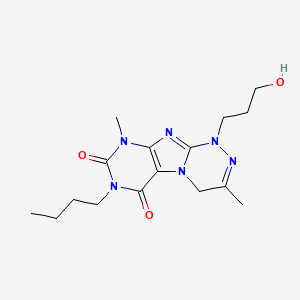 7-butyl-1-(3-hydroxypropyl)-3,9-dimethyl-4H-purino[8,7-c][1,2,4]triazine-6,8-dione