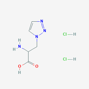 2-Amino-3-(triazol-1-yl)propanoic acid;dihydrochloride