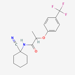 N-(1-cyanocyclohexyl)-2-[4-(trifluoromethyl)phenoxy]propanamide