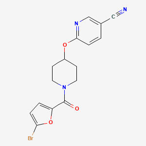 6-((1-(5-Bromofuran-2-carbonyl)piperidin-4-yl)oxy)nicotinonitrile