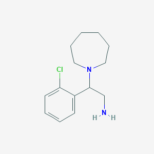 2-(Azepan-1-yl)-2-(2-chlorophenyl)ethan-1-amine