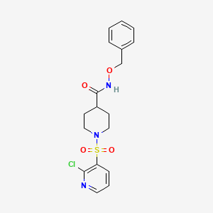 1-(2-chloropyridin-3-yl)sulfonyl-N-phenylmethoxypiperidine-4-carboxamide