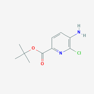 molecular formula C10H13ClN2O2 B2422170 Tert-butyl 5-amino-6-chloropyridine-2-carboxylate CAS No. 2248294-50-8