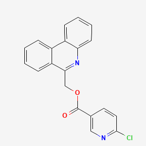 molecular formula C20H13ClN2O2 B2422194 Phenanthridin-6-ylmethyl 6-chloropyridine-3-carboxylate CAS No. 871561-72-7