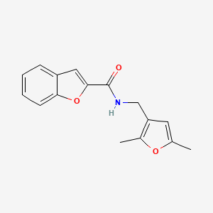 molecular formula C16H15NO3 B2422205 N-((2,5-dimethylfuran-3-yl)methyl)benzofuran-2-carboxamide CAS No. 1351644-80-8
