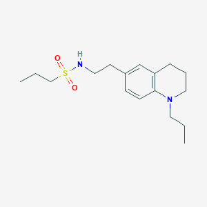 molecular formula C17H28N2O2S B2422219 N-(2-(1-propyl-1,2,3,4-tetrahydroquinolin-6-yl)ethyl)propane-1-sulfonamide CAS No. 955533-08-1