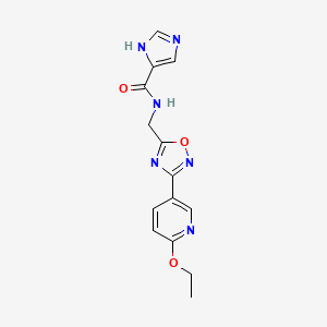 N-((3-(6-ethoxypyridin-3-yl)-1,2,4-oxadiazol-5-yl)methyl)-1H-imidazole-5-carboxamide