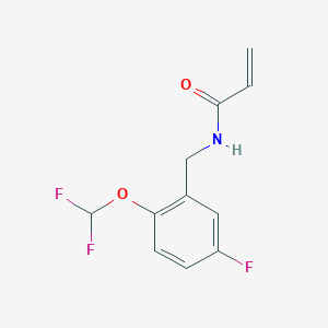 N-[[2-(Difluoromethoxy)-5-fluorophenyl]methyl]prop-2-enamide