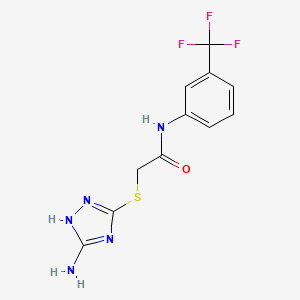 2-((5-amino-1H-1,2,4-triazol-3-yl)thio)-N-(3-(trifluoromethyl)phenyl)acetamide