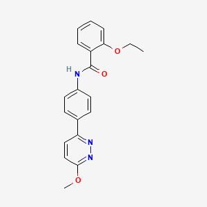 molecular formula C20H19N3O3 B2422243 2-ethoxy-N-[4-(6-methoxypyridazin-3-yl)phenyl]benzamide CAS No. 941895-91-6