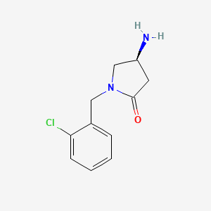 4-Amino-1-[(2-chlorophenyl)methyl]pyrrolidin-2-one