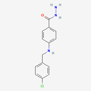 molecular formula C14H14ClN3O B2422270 4-[(4-Chlorobenzyl)amino]benzohydrazide CAS No. 439093-68-2