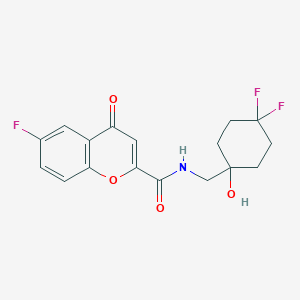molecular formula C17H16F3NO4 B2422272 LysRs-IN-2 
