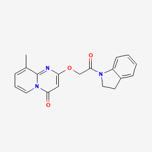 2-(2-(indolin-1-yl)-2-oxoethoxy)-9-methyl-4H-pyrido[1,2-a]pyrimidin-4-one