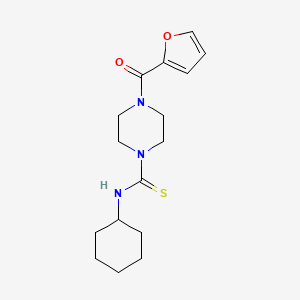 N-cyclohexyl-4-(furan-2-carbonyl)piperazine-1-carbothioamide