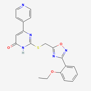2-({[3-(2-Ethoxyphenyl)-1,2,4-oxadiazol-5-yl]methyl}sulfanyl)-6-(4-pyridyl)-4-pyrimidinol