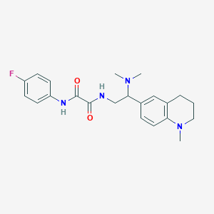 N1-(2-(dimethylamino)-2-(1-methyl-1,2,3,4-tetrahydroquinolin-6-yl)ethyl)-N2-(4-fluorophenyl)oxalamide