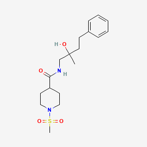 N-(2-hydroxy-2-methyl-4-phenylbutyl)-1-(methylsulfonyl)piperidine-4-carboxamide