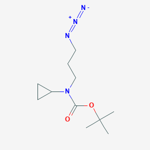 molecular formula C11H20N4O2 B2422303 tert-butyl N-(3-azidopropyl)-N-cyclopropylcarbamate CAS No. 862718-34-1