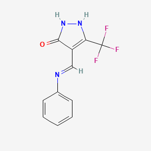 4-(anilinomethylene)-5-(trifluoromethyl)-2,4-dihydro-3H-pyrazol-3-one