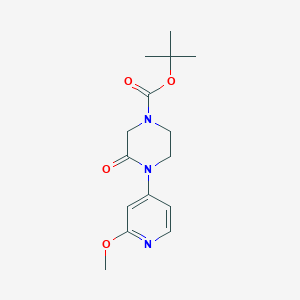 Tert-butyl 4-(2-methoxypyridin-4-yl)-3-oxopiperazine-1-carboxylate
