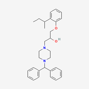 1-(4-Benzhydrylpiperazin-1-yl)-3-(2-butan-2-ylphenoxy)propan-2-ol