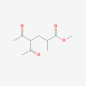 molecular formula C10H16O4 B2422322 Methyl 4-acetyl-2-methyl-5-oxohexanoate CAS No. 133578-40-2