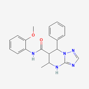 N-(2-methoxyphenyl)-5-methyl-7-phenyl-4,5,6,7-tetrahydro-[1,2,4]triazolo[1,5-a]pyrimidine-6-carboxamide