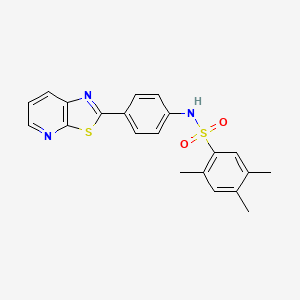 2,4,5-trimethyl-N-(4-(thiazolo[5,4-b]pyridin-2-yl)phenyl)benzenesulfonamide
