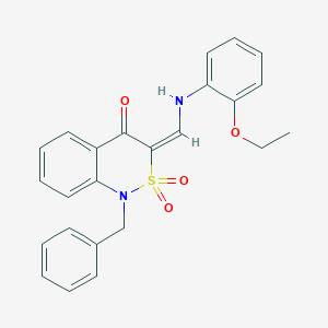 (3E)-1-benzyl-3-{[(2-ethoxyphenyl)amino]methylene}-1H-2,1-benzothiazin-4(3H)-one 2,2-dioxide