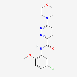 N-(5-chloro-2-methoxyphenyl)-6-morpholinopyridazine-3-carboxamide